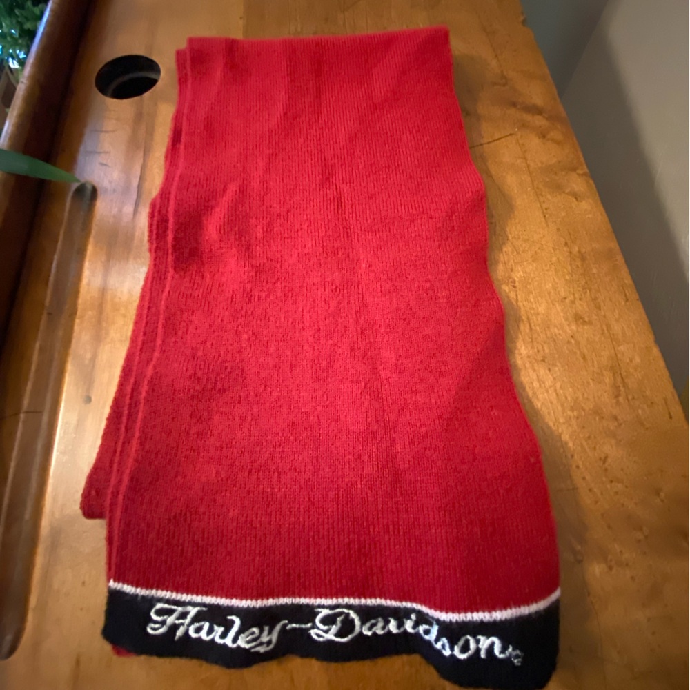 Harley Davidson Women’s Winter Scarf Red Black